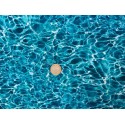 Tissu  Quilter Treasure OPEN AIR Pool Water Bleu profond 