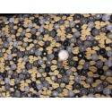 Tissu japonais Kaufman Collection Gustav Klimt gris noir doré