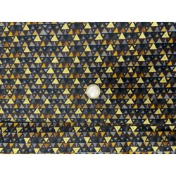 Tissu japonais Kaufman Collection Gustav Klimt noir doré gris marron