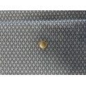 Tissu japonais kaufman Collection Imperiale Argent sur fond bleu foncé