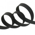 elastique cotelé noir 15 mm