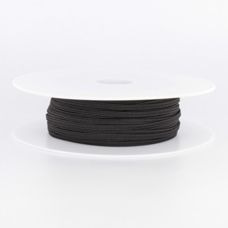 elastique souple  4 mm noir